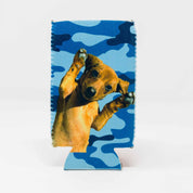 CUSTOM Drink Insulator — Blue Camo