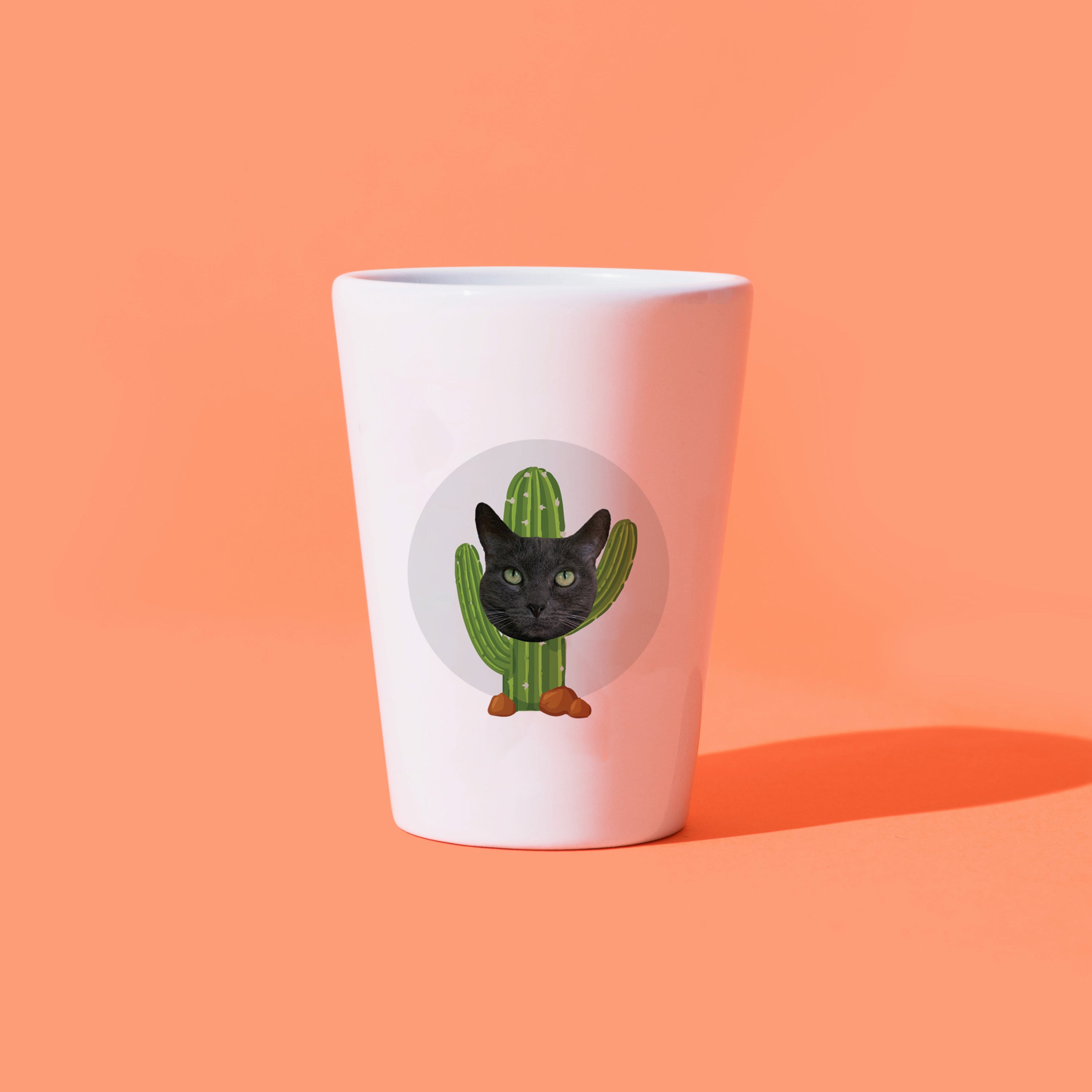 CUSTOM Cactus Face Shot Glass