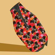 CUSTOM 'Repeating Face' Drink Insulator—Red Funky Cheetah