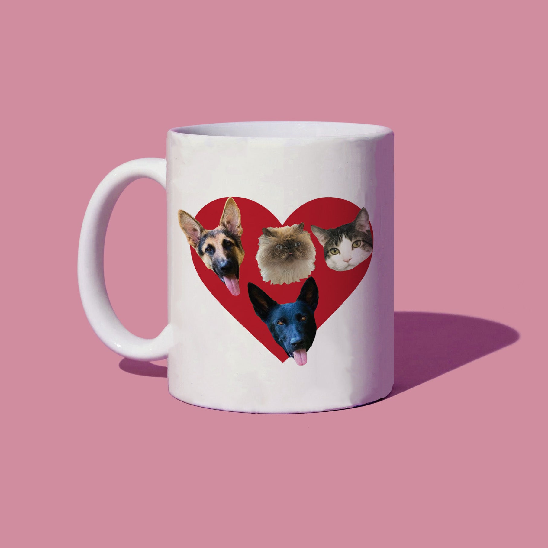 CUSTOM Heart Pet Mug