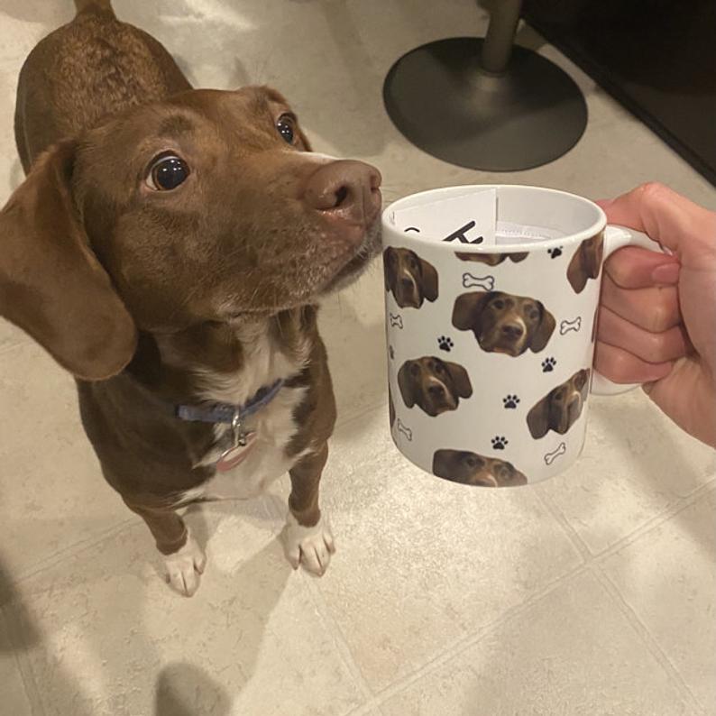 CUSTOM Mug — Pet Paw and Bone