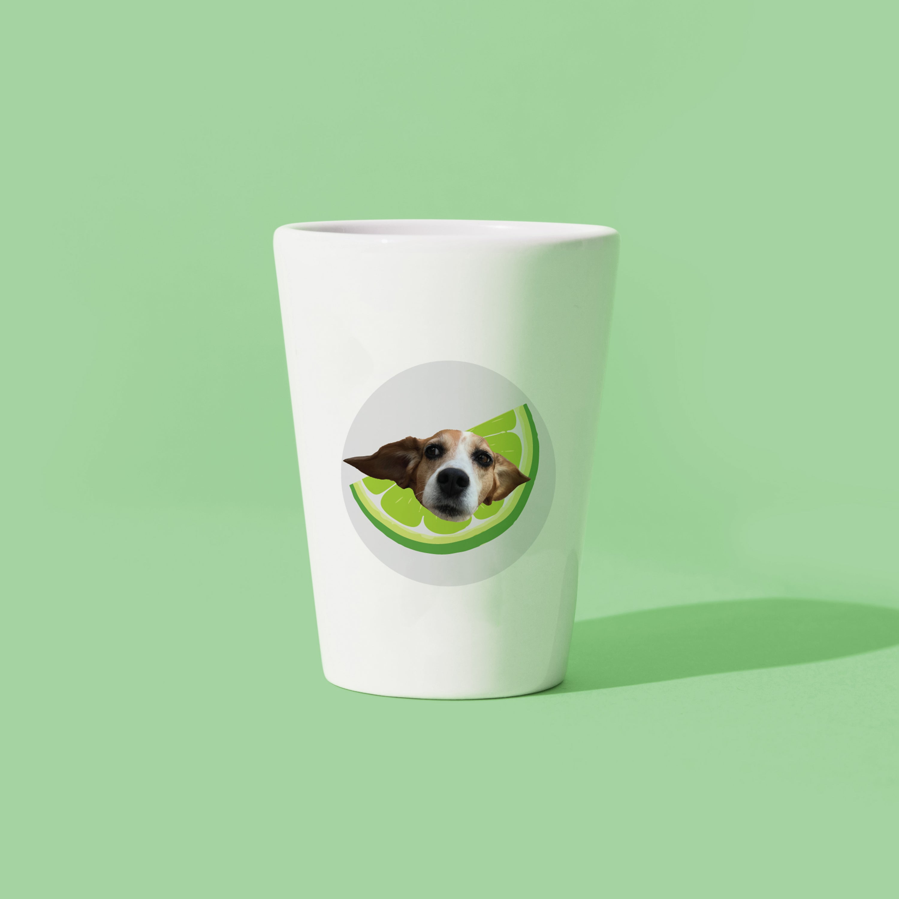 CUSTOM Lime Wedge Shot Glass
