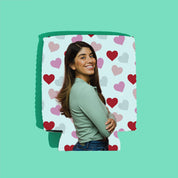 CUSTOM Drink Insulator — Pink Hearted