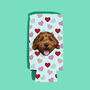 CUSTOM Drink Insulator — Pink Hearted
