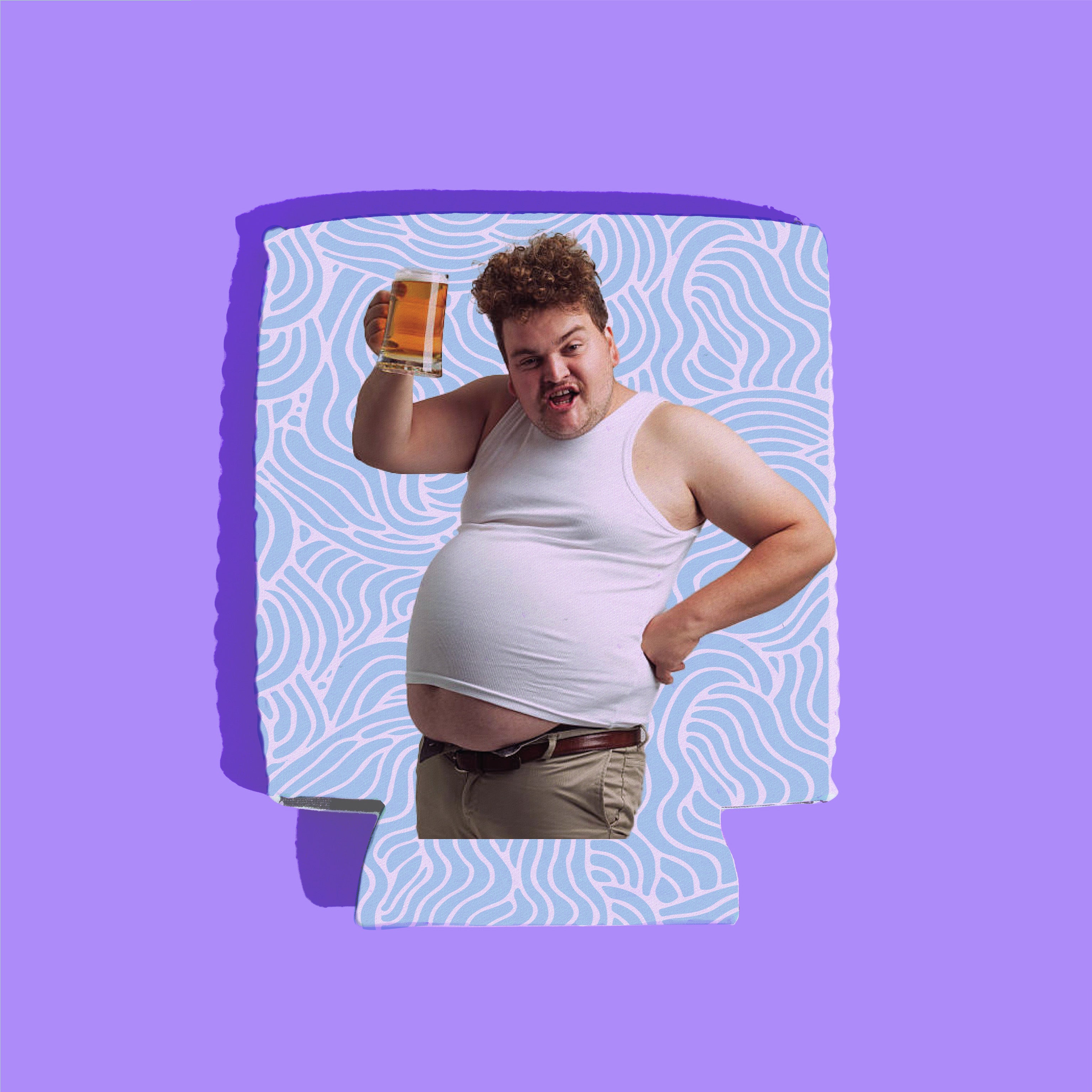 CUSTOM Drink Insulator—Wave