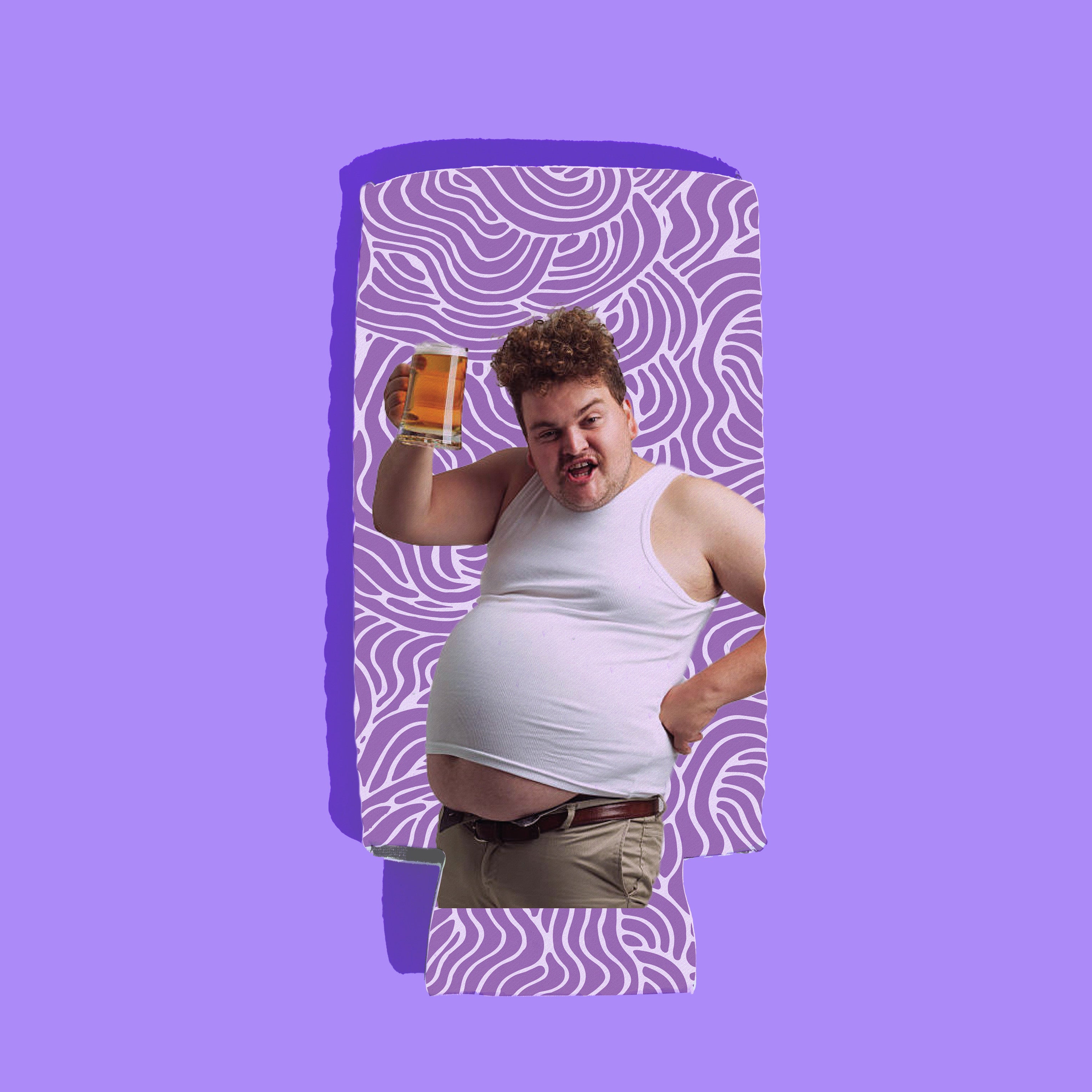 CUSTOM Drink Insulator—Wave